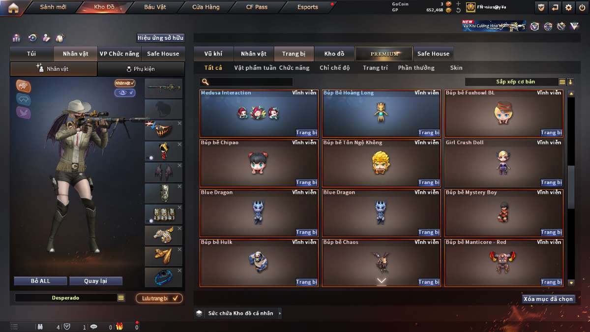 shop acc cf uy tin gia re
